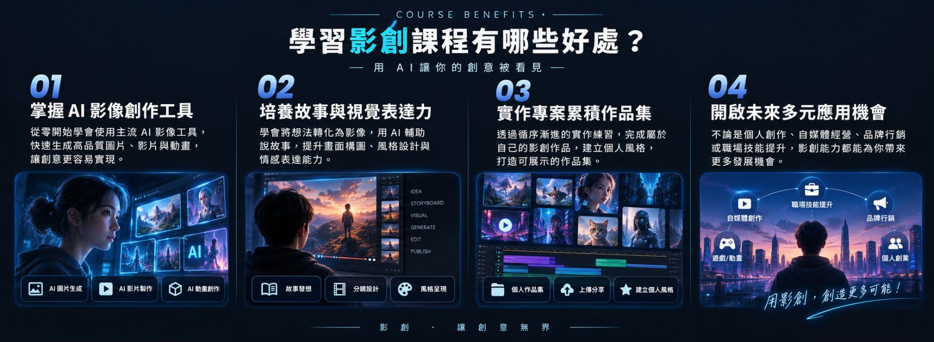 學習影創課程有哪些好處？
